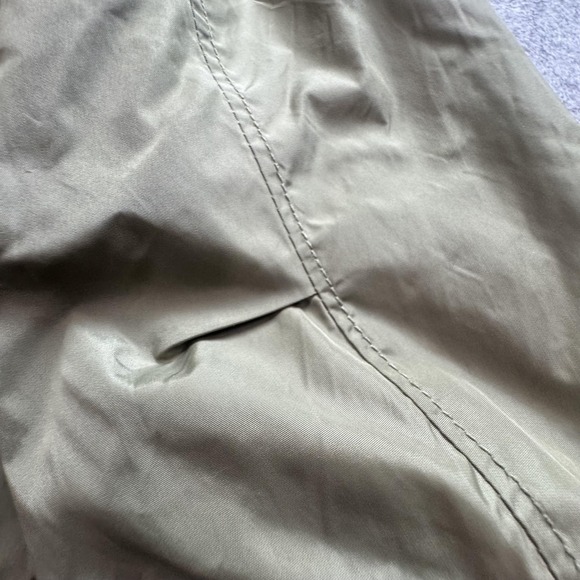 GAP Jacket Womens Large Olive Green Anorak Utility Hooded Waffle Lined‎ Pockets - Picture 4 of 13